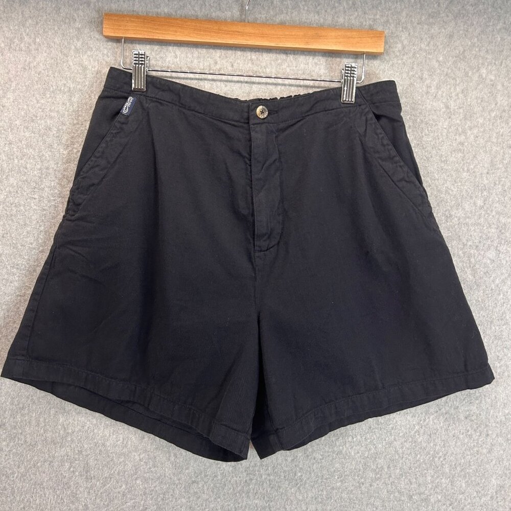 Crazy Shirts Hawaii Black‎ Casual Shorts Elastic Waist Cotton Mens Size Medium